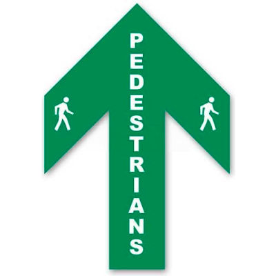 Durastripe 34X26 Arrow Sign - Pedestrian
