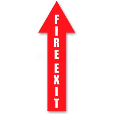 Durastripe 34X12 Arrow Sign - Fire Exit