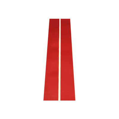 Durastripe Inline Print 4" X 50' Red With .25" Glow Stripe
