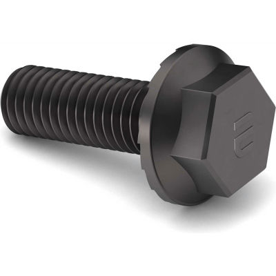 5/16-18 x 1-1/4" Hex Serrated Flange Locking Screw - 120M PSI - Steel - Zinc Clear - UNC - Pkg of 50