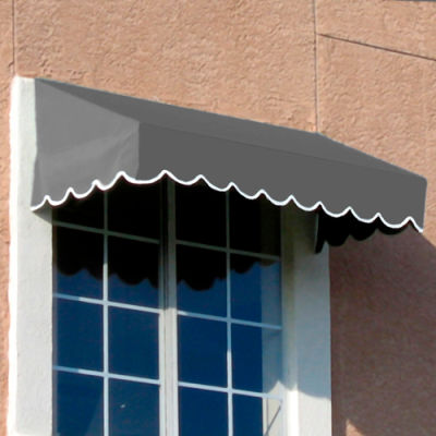 Awntech EF2442-8G, Window/Entry Awning 8' 4-1/2" W x 3' 6"D x 2'H Gray