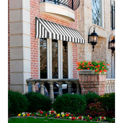 Awntech EF1836-5GW, Window/Entry Awning 5' 4-1/2"W x 3'D x 1' 6"H Gray/White