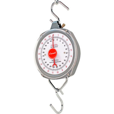 Escali H11060 H-Series Hanging Scale, High Capacity, 110lb x 8oz/50kg x 0.2kg, Stainless Steel