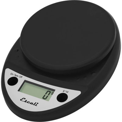 Escali P115CH Primo Compact Digital Scale, 5000 g x 1 g, Black