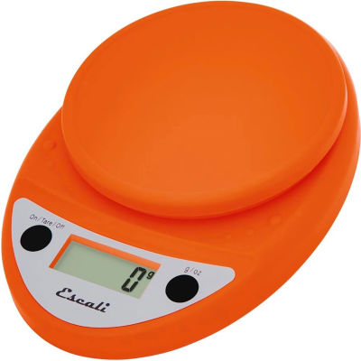 Escali P115PO Primo Compact Digital Scale, 5000 g x 1 g, Orange