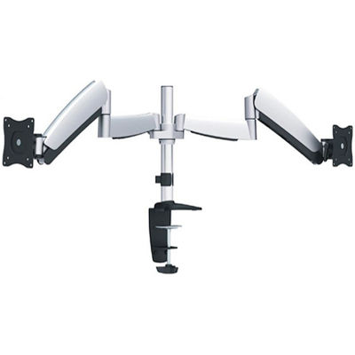 Ergotech® 320 Series Articulating Dual Monitor Arm, Silver