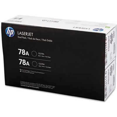 HP® HP 78A, (CE278D) 2-pack Black Original LaserJet Toner Cartridges