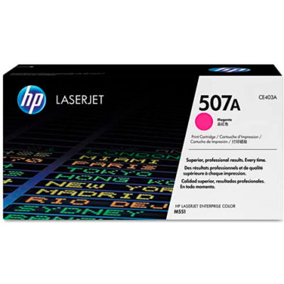 HP® HP 507A, (CE403A) Magenta Original LaserJet Toner Cartridge