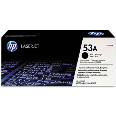 HP® HP 53A, (Q7553A) Black Original LaserJet Toner Cartridge