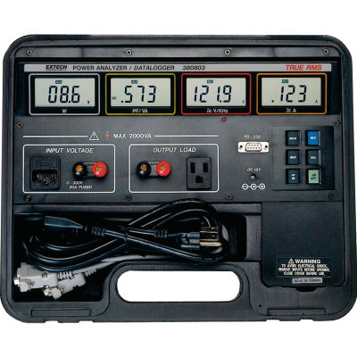 Extech 380803-NIST True RMS Power Analyzer Datalogger, Black NIST Certified