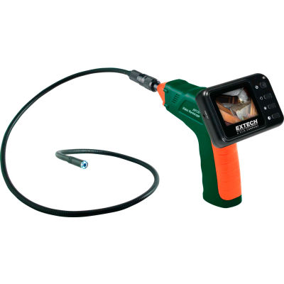 Extech BR150 Video Borescope Inspection Camera, Green/Orange