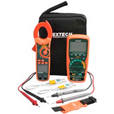 Extech MA620-K Industrial DMM/Clamp Meter Test Kit, Orange/Green