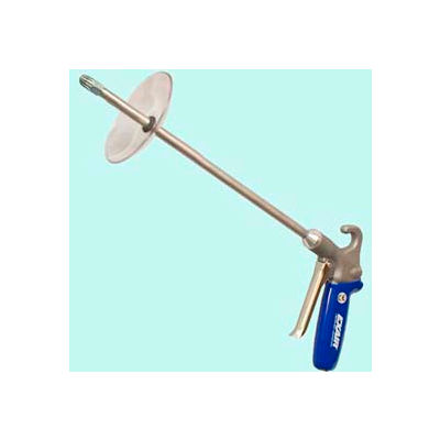 Exair 1299-12-CS, Soft Grip Safety Air Gun W/Mini Super Air Nozzle, 12" Ext. & Chip Shield, Zinc
