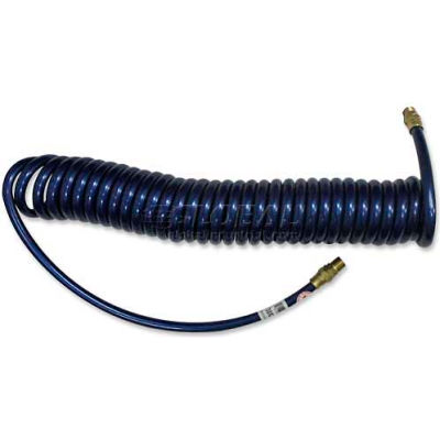 Guardair 14X25B04 1/4" x 25' Recoil Air Hose Polyurethane 100 psi Blue