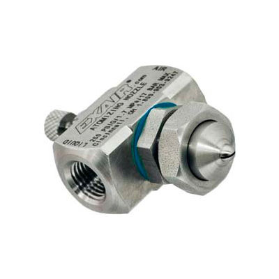 Exair SF1010SS, Atomizing Nozzle, Siphon Fed Flat Fan Pattern, 0.4 GPH Max