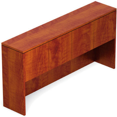 Offices To Go™ Hutch w/ Doors - 71" - Dark Cherry