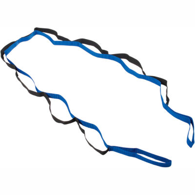 CanDo® FabStretch® Dynamic Stretch Strap, Blue/Black, 25 Each