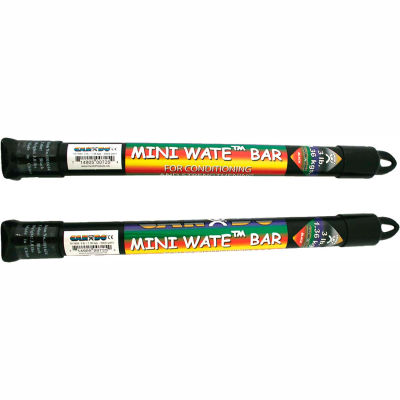 CanDo® Mini WaTE Exercise Weight Bar, 3 lb., Black, 2 Each