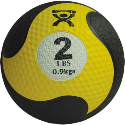 CanDo® Firm Medicine Ball, 2 lb., 8" Diameter, Yellow