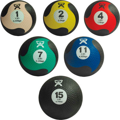 CanDo® Firm Medicine Ball, 5-Piece Set (1 Each: 2, 4, 7, 11, 15 lb.)
