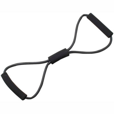 CanDo® BowTie Tubing Exerciser, Black, 22"