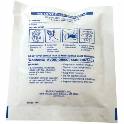 Relief Pak® Instant Cold Compress, Small 4" x 6", Case of 12