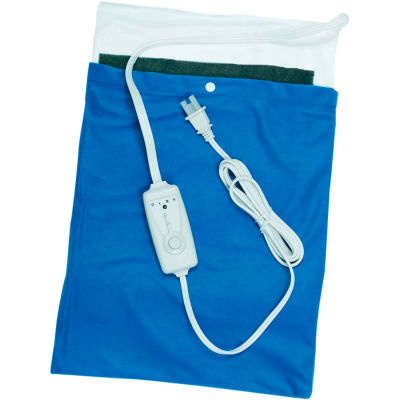 Economy Electric Heating Pad, Moist or Dry Heat, 3-Settings, Small 12" x 15"