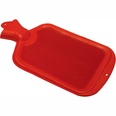 Hot Water Bottle, 2 Quart Capacity, Red, Case of 12