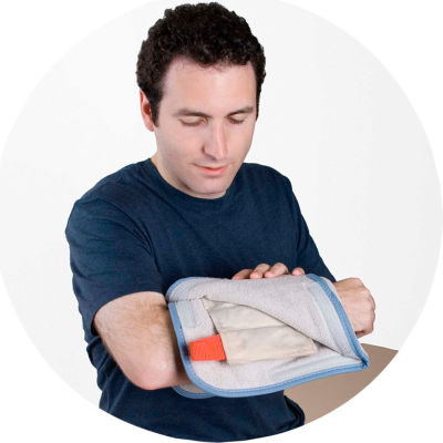 Relief Pak® HotSpot® Moist Heat Pack Cover, Foam-Filled Terry, Half Size 12" x 15"