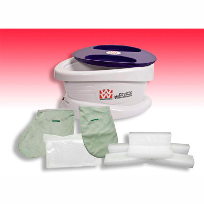 WaxWel® Paraffin Bath with 6 lb. Rose Paraffin, 100 Liners, 1 Mitt and 1 Bootie