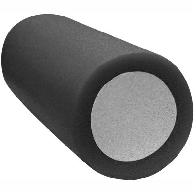 CanDo® 2-Layer Round Foam Roller, 6" Dia. x 30"L, Black, X-Firm