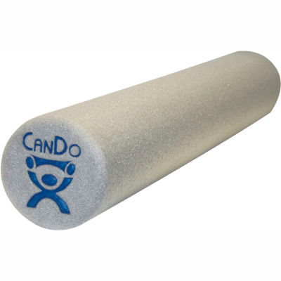 CanDo® Gray Plus Foam Roller, 6" Dia x 12"L