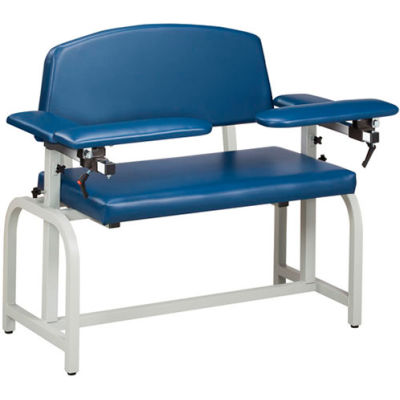 Clinton 66000 Lab X Series Extra-Wide Blood Drawing Chair with Padded Arms