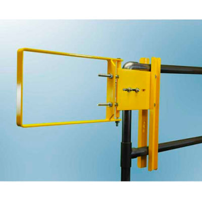 FabEnCo A Series Carbon Steel Yellow Clamp-On Self-Closing Safety Gate ...