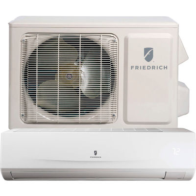Friedrich Floating Air Select Ductless Split System With Heat, 12,000 BTU - 18 SEER, 115V