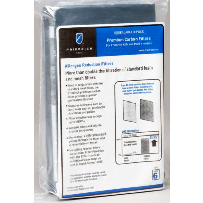 Friedrich KWCFS Replacement Carbon Filters (3 Pack) for Kuhl KCS, KES, and KHS Models