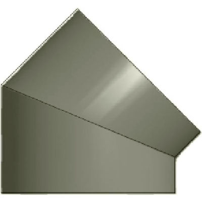 Zip-A-Duct™ 20" Diameter 45 ° Gray Right Hand Elbow