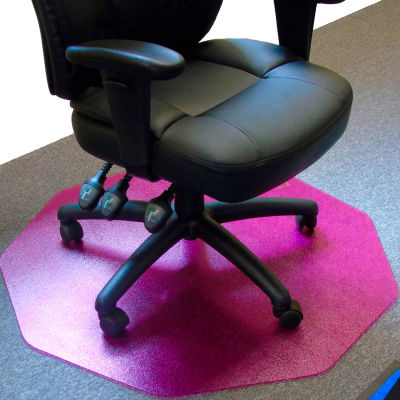 Chairs | Chair Mats | 9Mat® Polycarbonate 9-Sided Pink ...