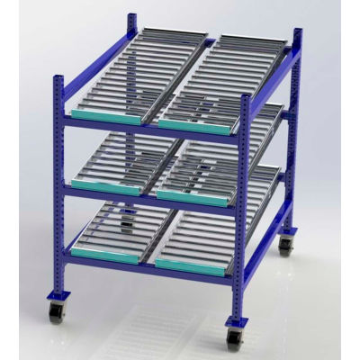 Bulk Rack | Carton Flow Rack | UNEX FCM99SR36483 Flow Cell Mobile ...