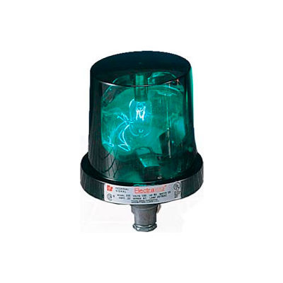 Federal Signal 225-120G Rotating Light, 120VAC, Green