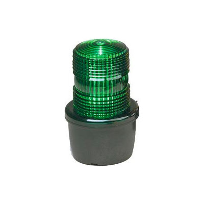 Federal Signal LP3M-120G Strobe light, male pipe mount, 120VAC, Green