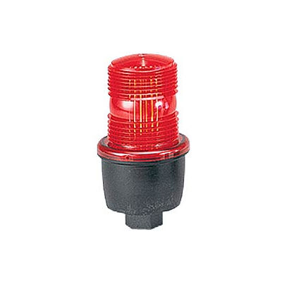 Federal Signal LP3P-120R Strobe, pipe mount, 120VAC, Red