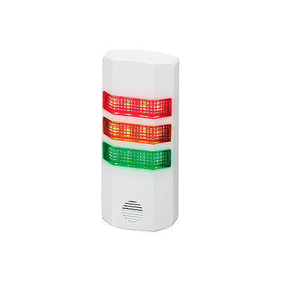 Federal Signal SCB-024TC SemiStat, 24VAC/VDC, tri color, white finish