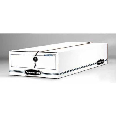 Fellowes 00007 Liberty® Check And Form Boxes, 23-3/4"L x 9-1/2"W x 4-1/2"H, White/Blue - Pkg Qty 12