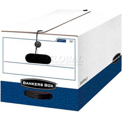 Fellowes 00011 Liberty®, Letter Box, 24-1/8"L x 12-1/4"W x 10-3/4"H, White/Blue - Pkg Qty 12