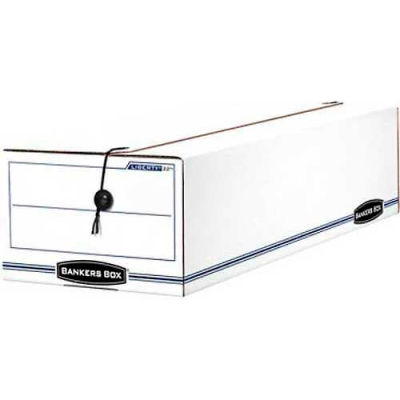 Fellowes 00022 Liberty® Check And Form Boxes, 23-3/4"L x 9-3/4"W x x 6-1/4"H, White/Blue - Pkg Qty 12