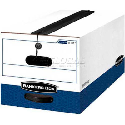 Fellowes 12112 Liberty® Plus, Legal Box, 24-1/8"L x 15-1/4"W x 10-3/4"H, White/Blue - Pkg Qty 12