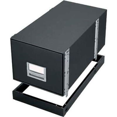 Fellowes 12602 Metal Base, Letter Box, 13-7/8"W x 25-3/8"D x 2-1/2"H, Black