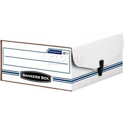 Fellowes 48110 Liberty Binder-Pak, Binder & Letter Box,11-7/8"Lx9-3/4"Wx4-3/4"H, White/Blue - Pkg Qty 12
