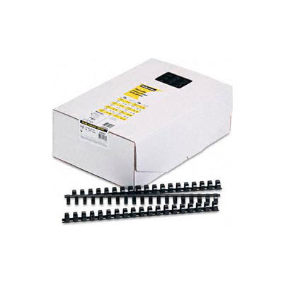 Fellowes® Plastic Combs - Round Back, 5/8", 120 Sheets, Black, 100/Pk - Pkg Qty 5